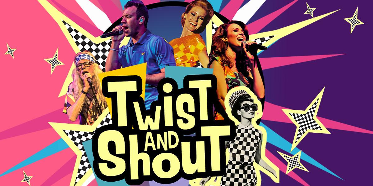 A 60's themed promo for Twist and Shout with singers mid performance